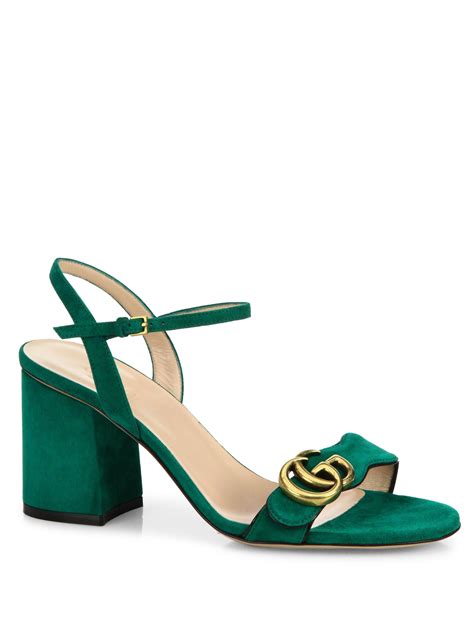 gucci block heel sandal sale|gucci high heels sandals.